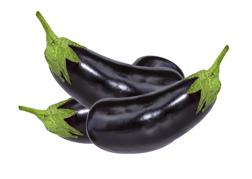 eggplant on white isolate