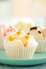  fruity fluffy cupcake for tea break,thai dessert