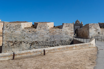 Mediterranean fort wall