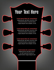 Unusual guitar artwork for print or web   