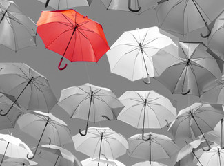 Guarda chuva vermelho