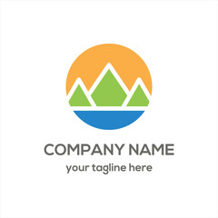 Adventure and Mountain Logo Vector