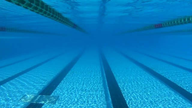 underwater view in pool