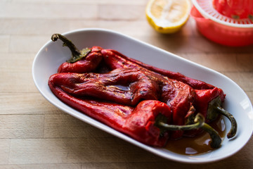 Marinated Red Pepper.