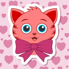Cute cartoon cat