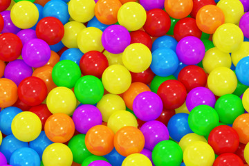 Fototapeta na wymiar Colorful balls background, 3D rendering