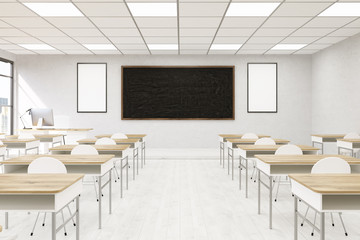 College classroom interior