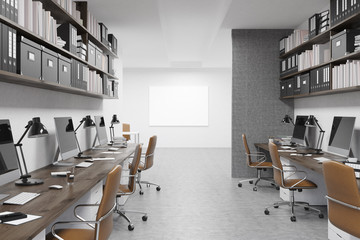 Empty company office.