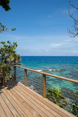 Fototapeta na wymiar View of West Bay Roatan, Honduras