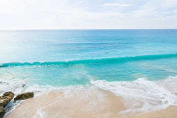 Tropical beach Dream land and brautiful blue ocean in Bali