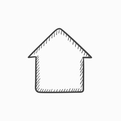 House sketch icon.