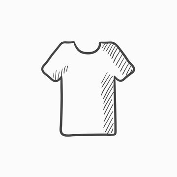 T-shirt sketch icon.