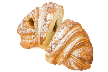 Fresh bun, isolated on white background