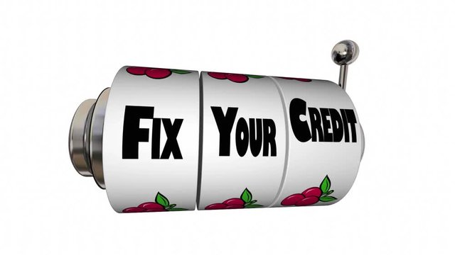 Fix Your Credit Rating Score Slot Machine 3d Animation