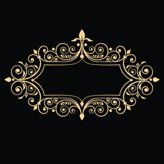 Template wedding monogram. Elegant emblem logo for restaurants, hotels, bars and boutiques. It can be used to design business cards, invitations, booklets and brochures