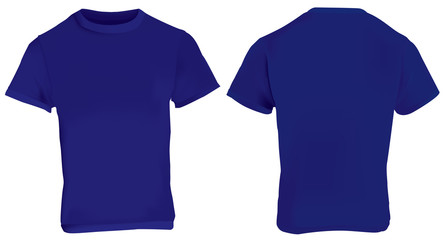 Dark Blue Shirt Template