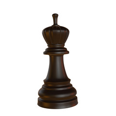 isolated chess figurine 3d illustration