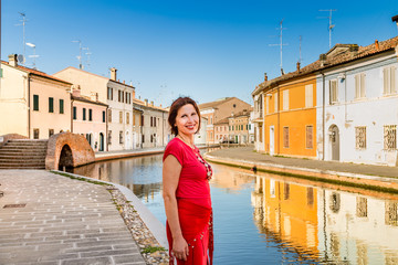 Travel woman on vacation in The Little Venice