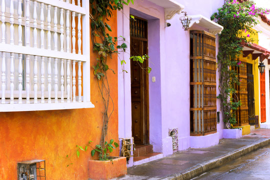 Colorful Cartagena Buildings