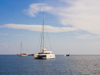 Fototapeta premium yacht and blue water Andaman sea