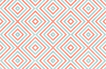 Geometrical pattern in pink and blue colors.
