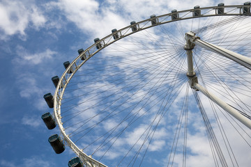 Ferris wheel close up