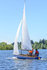 Naklejka premium Wassersport Segeln