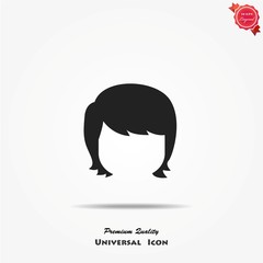 Woman hair style icon