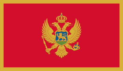An Illustration of the flag of Montenegro.