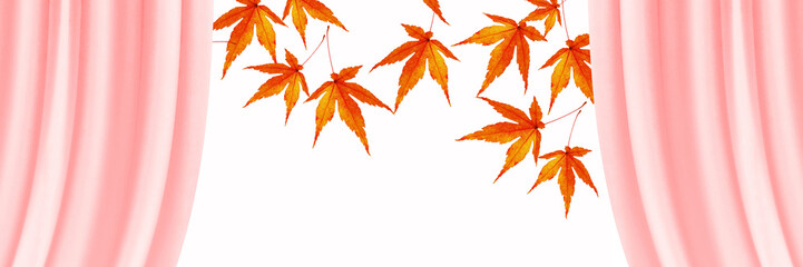 秋へ　紅葉と開幕　バナー