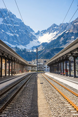 Switzerland train station.