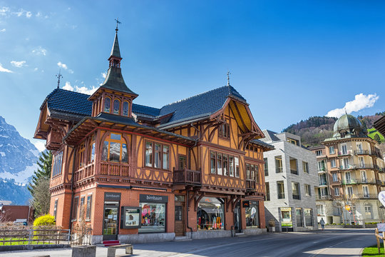 Local architecture in Engelberg, Switzerland
