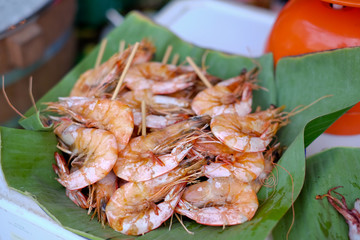 Grilled Shrimp on  the table