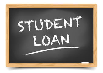 Obraz premium Blackboard Student Loan