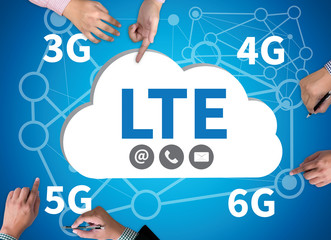 LTE CONCEPT  3g  4g  5g  6g