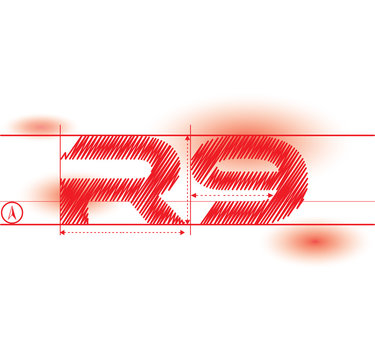 r9 redprint font