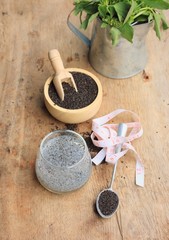 basil seed with fresh