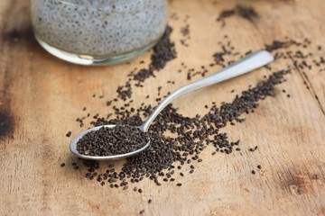 basil seed with fresh