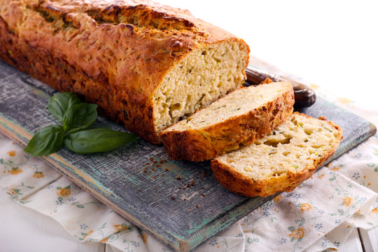 Cheese, herb and  zucchini bread