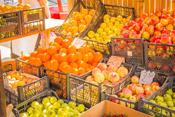 Fresh fruit at a market stall