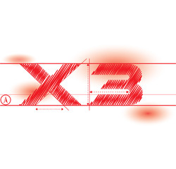 x3 redprint font