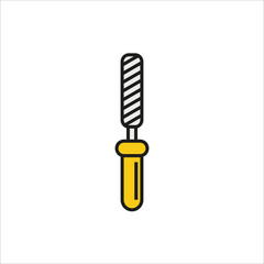 Chisel, rasp file, grater instrument icon