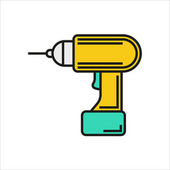 screwdriver icon on white background