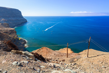 Coastline of Gran Canaria inTaurito, Spain