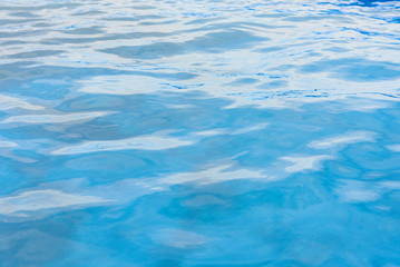 Surface of water in pool