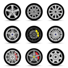 car wheels set