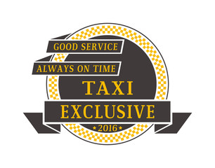 Vintage and modern taxi logos taxi label, taxi badge and design elements. Taxi service business sign template, icon, taxi logo corporate identity design element and vector object
