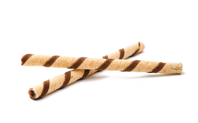 wafer rolls with chocolate