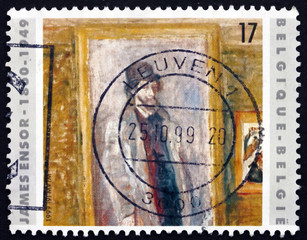 Postage stamp Belgium 1999 My Favorite Room, by James Ensor