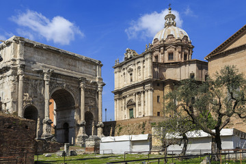 Obraz premium The roman forum in Rome